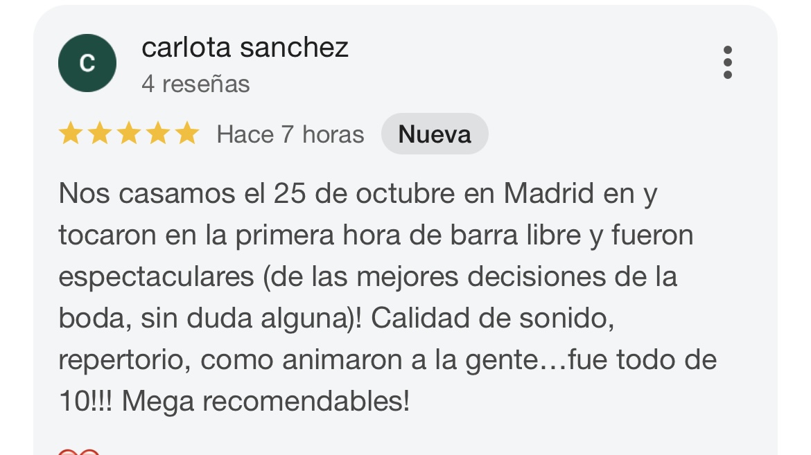 Agradecemos profundamente cada reseña que compartís sobre nuestros espectáculos