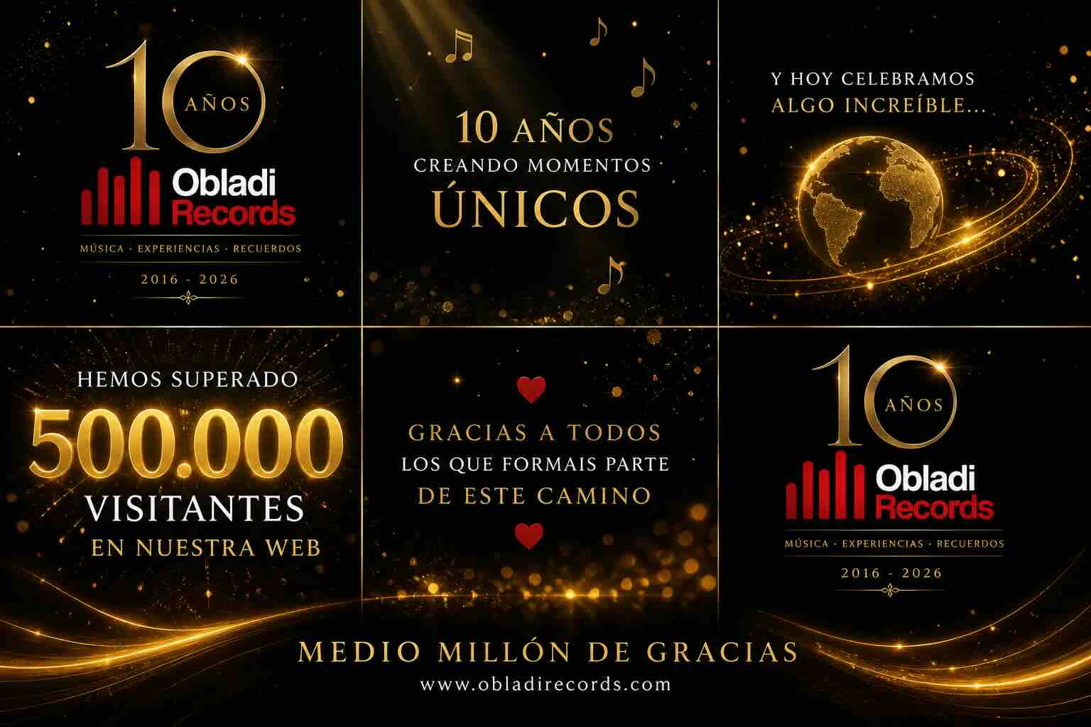 Hoy celebramos algo muy especial: 500.000 visitas en nuestra web